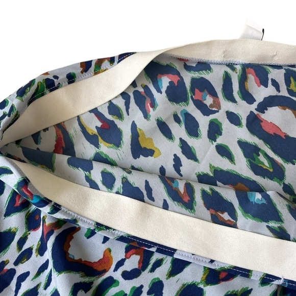 Nine West Blue Leopard Print Cami & Skirt 2 Piece Set - Picture 9 of 14